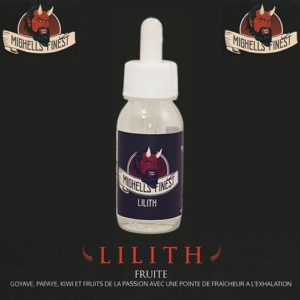 Eliquide premium Lilith. Goyave, fruits de la passion, kiwi, le tout réhaussé par une touche légère de fraîcheur.