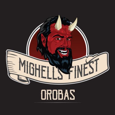 Etiquette e-liquide orobas par Mighell's Finest