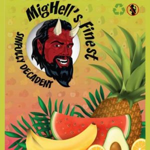 E-liquide premium Sinfully Decadent aux fruits tropicaux par Mighell's Finest